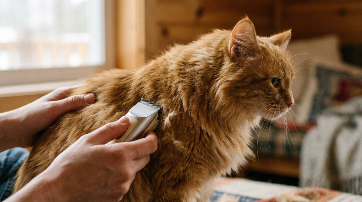 Tondeuse pour chat à poils longs