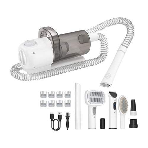 Aspirateur de toilettage 2,5 L avec tondeuse intégrée 10000 Pa sur fond blanc