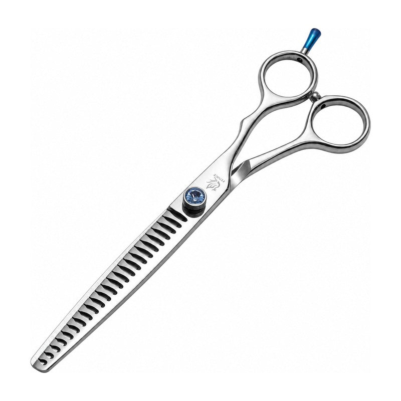 Ciseaux sculpteurs professionnels en acier inoxydable 7 à 8 pouces sur fond blanc