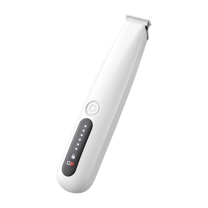 Rasoir électrique étanche rechargeable pour épilation locale chien chat sur fond blanc