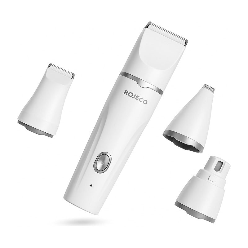 Tondeuse électrique 4 en 1 pour chiens et chats sur secteur sur fond blanc