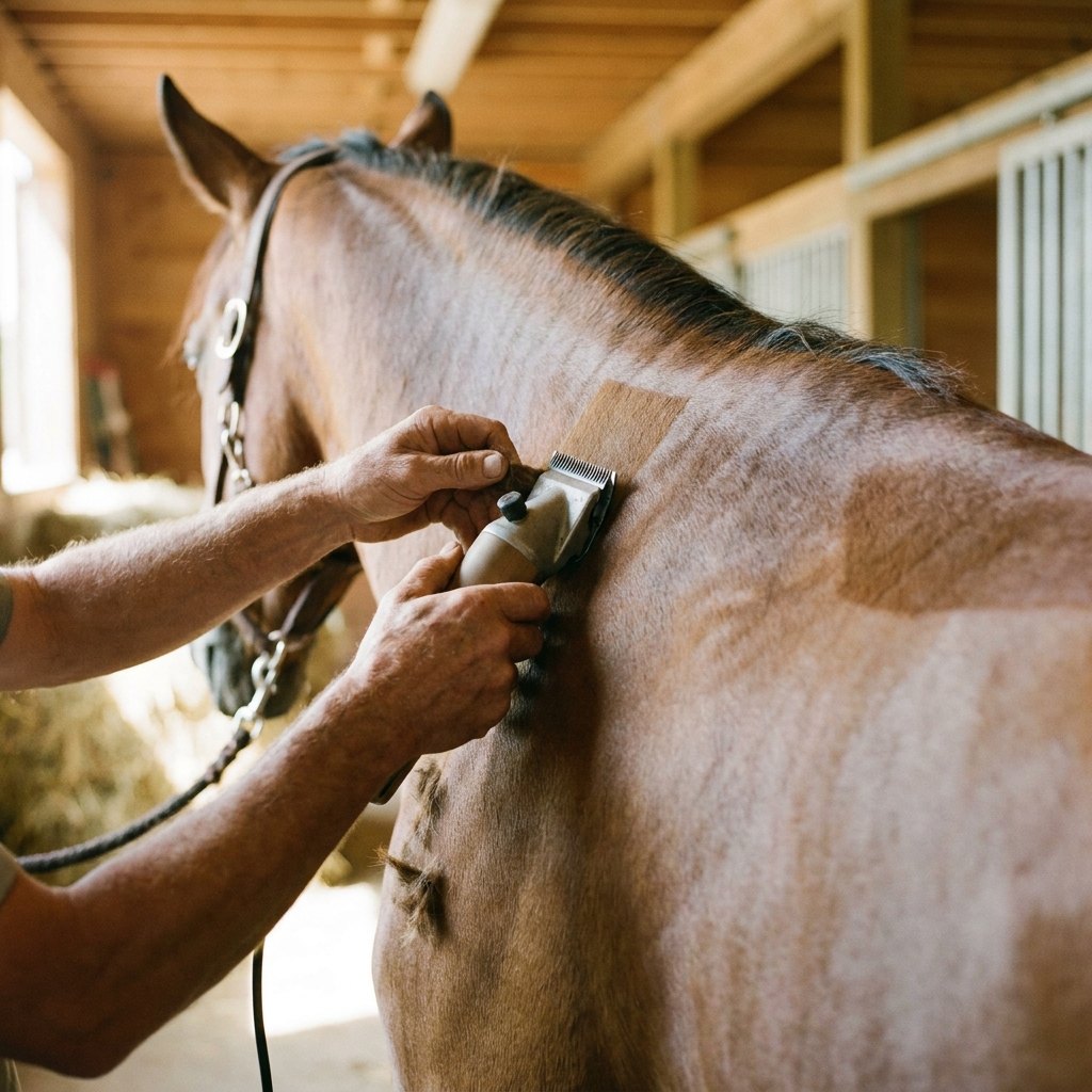 Tondre les chevaux et grands animaux