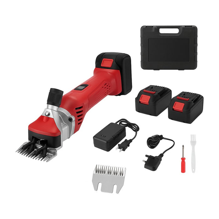Tondeuse électrique sans fil 1200 W pour chevaux et moutons sur fond blanc