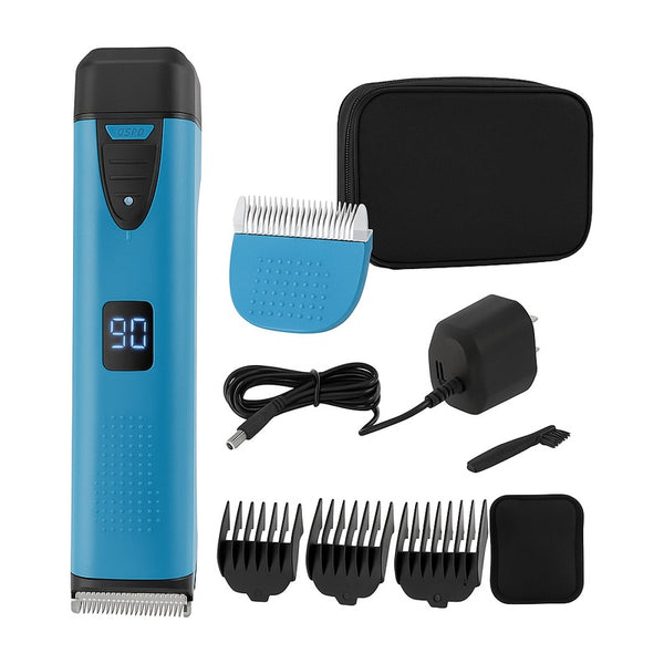 Tondeuse électrique sans fil rechargeable pour chiens et chats sur fond blanc