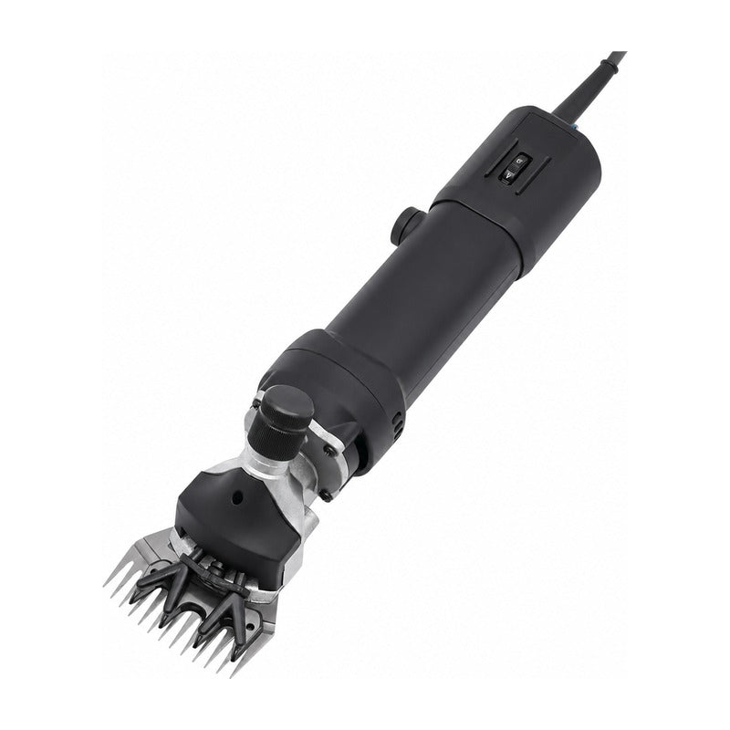 Tondeuse mouton 350 W - compacte, mallette et outils sur fond blanc