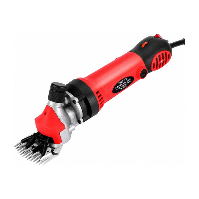 Tondeuse mouton 900 W - 6 vitesses, mallette et accessoires sur fond blanc
