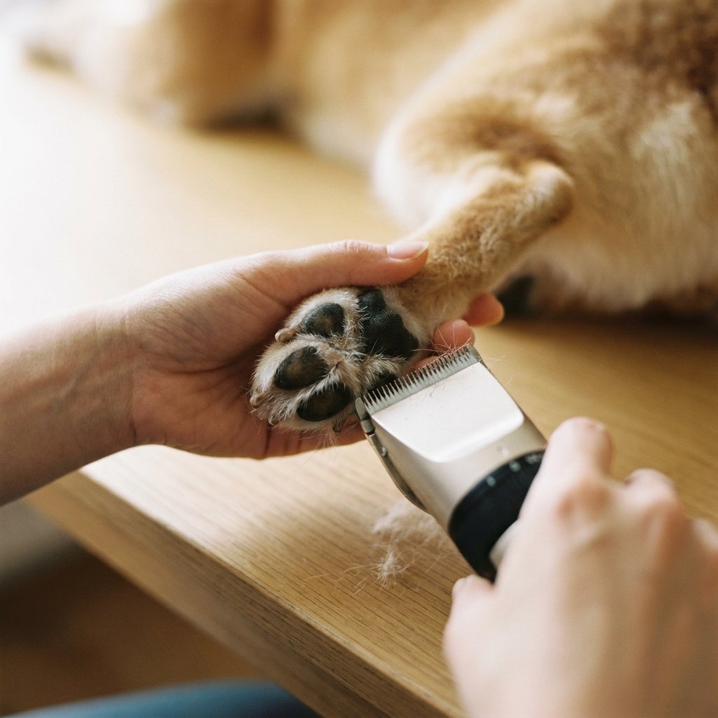 Une lame large qui accélère le toilettage