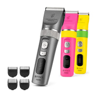 Tondeuse rechargeable sans fil silencieuse pour chiens et chats sur fond blanc
