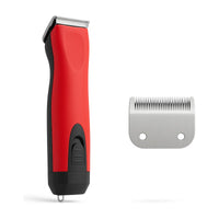 Rouge - tondeuse sans fil rechargeable pour chien lame detachable acier